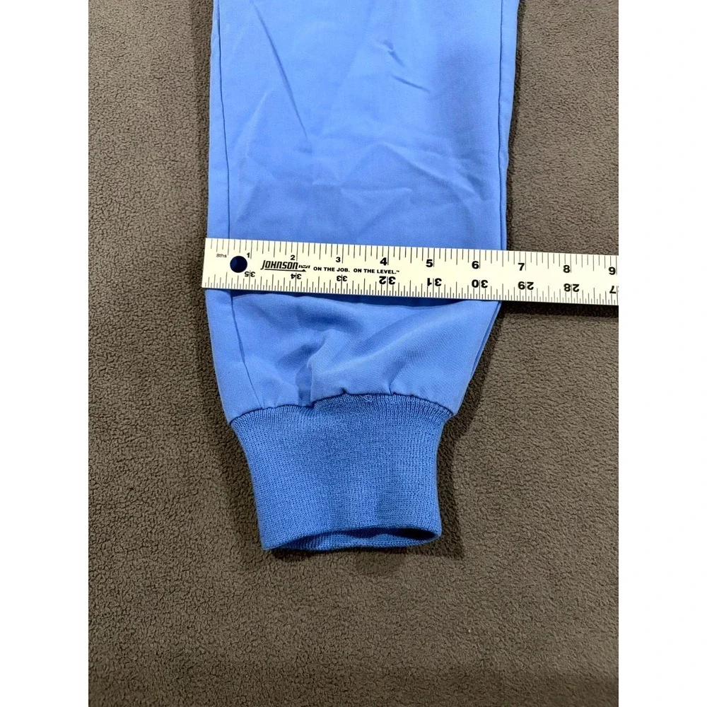 FIGS Tansen Jogger Scrub Pants Mens XS/S Blue Drawstring Waist Tapered Leg Work